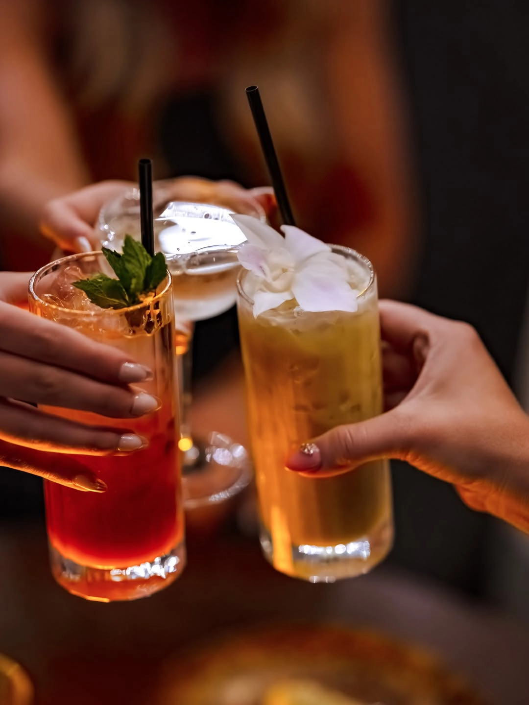 Group of drinks