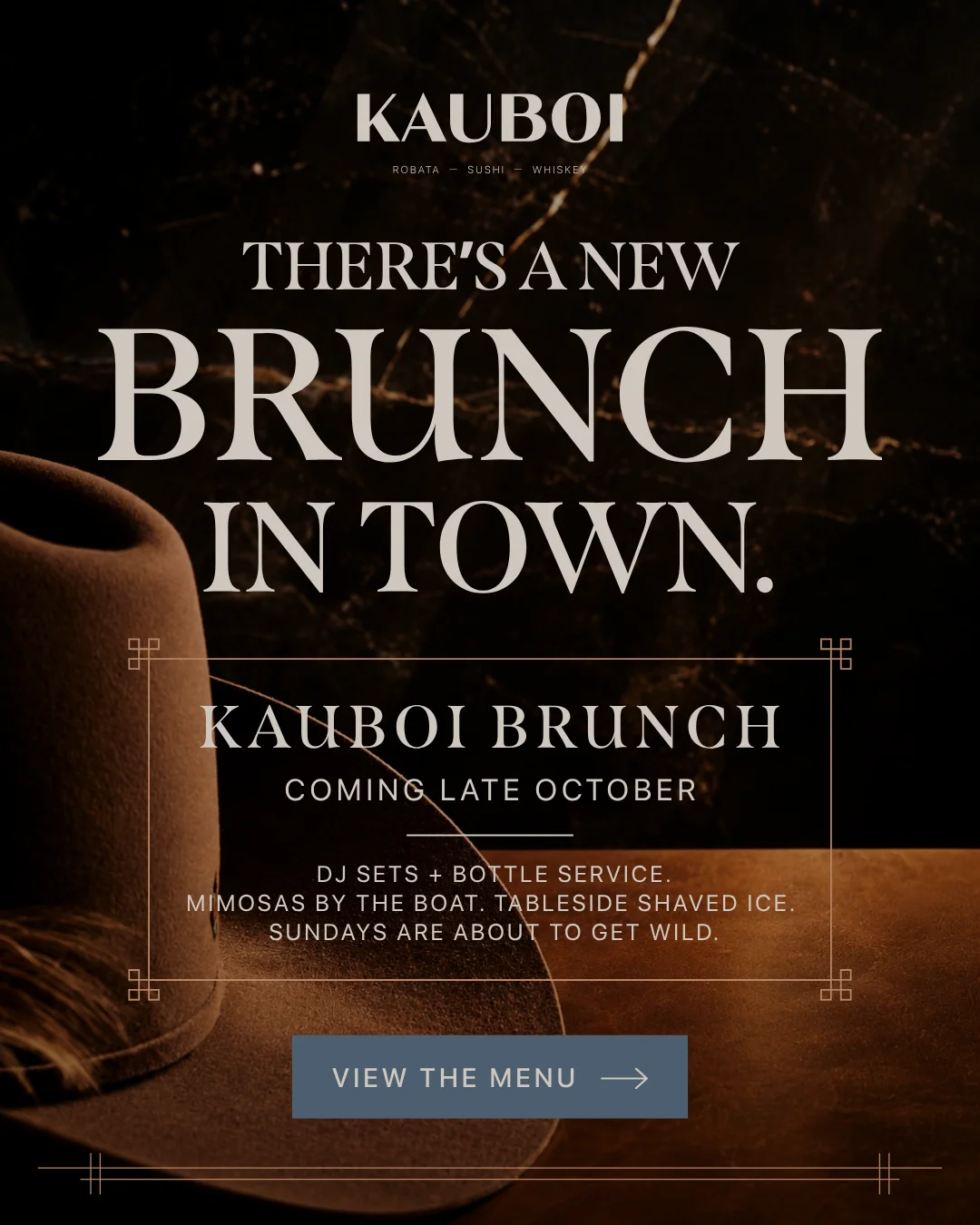 Kauboi brunch announcement coming late october